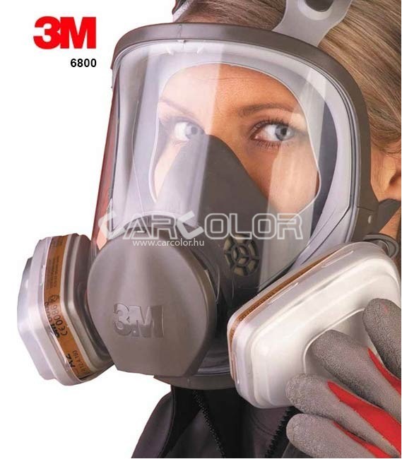 3M 6800 Ikerszűrős Teljesálarc, Fényezőmaszk (M)