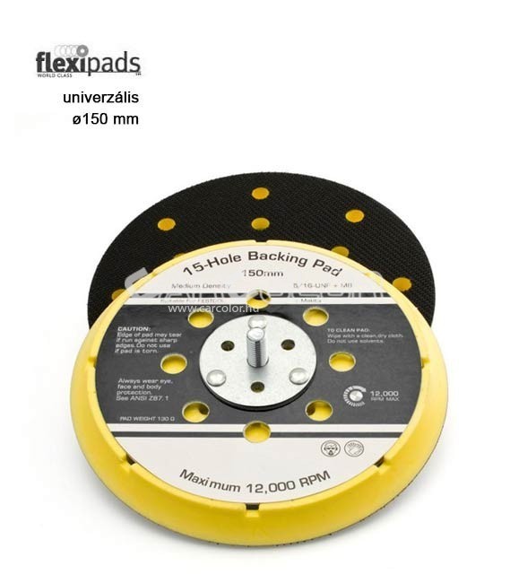 FlexiPads® 6” 15 Lyukas VELCRO® Tépőzáras Csiszolópad (150mm)