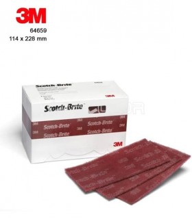  Flexipads 34005 Non-woven Hand Pad Maroon Standard Very Fine