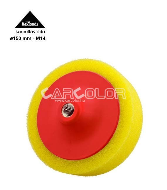 FlexiPads® 6 x 2” Sárga Polírszivacs M14 (150 x 50mm)