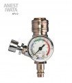 Iwata Air pressure gauge valve AFV-2 Supernova with quick couplings