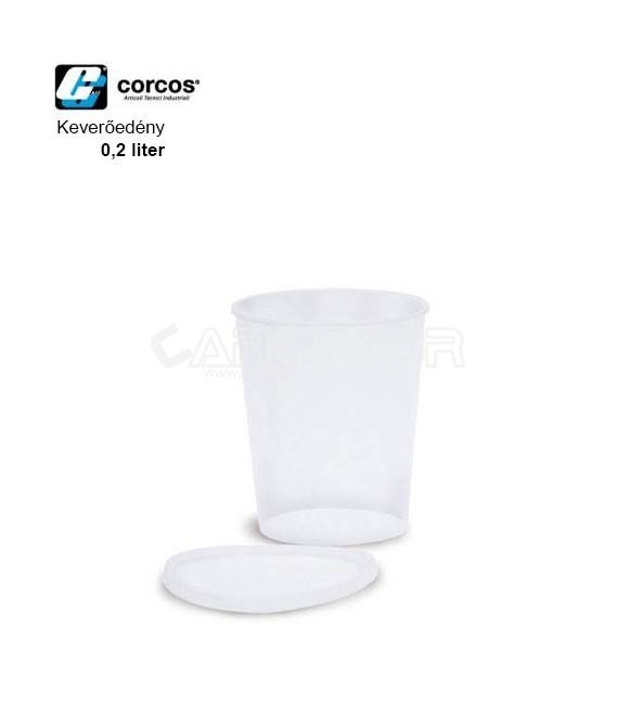Corcos Műanyag Keverőedény Tetővel (0,5l)