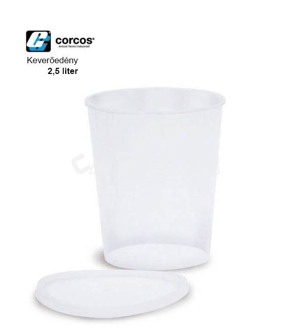 Corcos Műanyag Keverőedény Tetővel (1l)