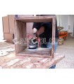 Random orbital sander with self generated dust extraction