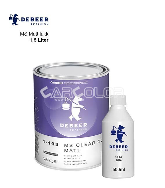 DeBeer 1-105 2K MS Matt Clearcoat (1l)