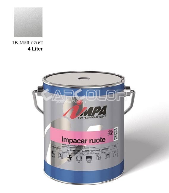 Impa 1205 3960 1K Matt Ezüst Fedőlakk (4l)