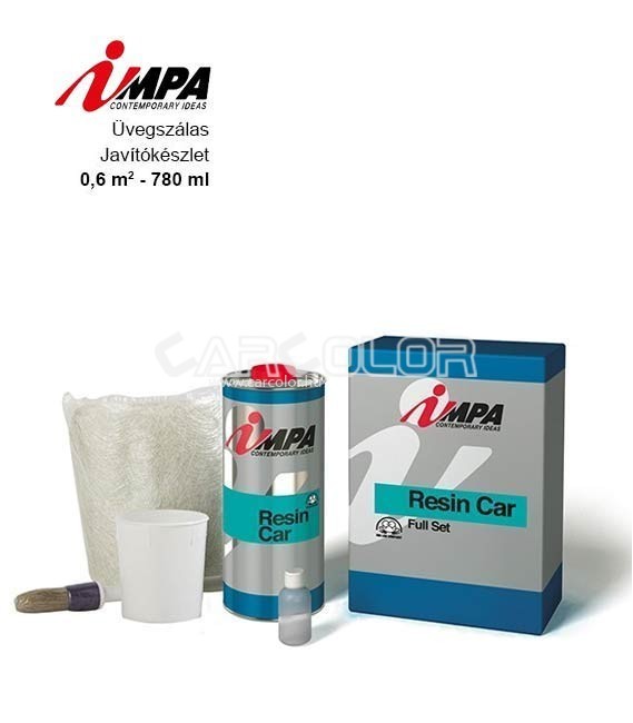 Impa 3313 RESIN CAR FULL SET Full Fibreglass Repair Kit (780ml)