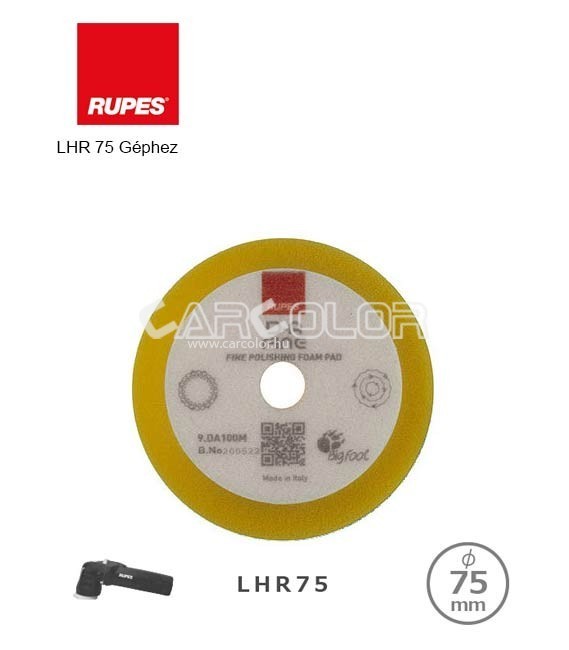 Rupes Polishing Pad Fine - Yellow (100mm)