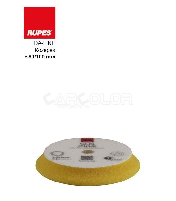 Rupes Polishing Pad Fine - Yellow (100mm)