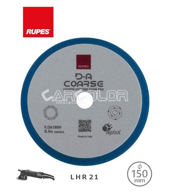 Rupes Polishing Pad Coarse - Blue (180mm)