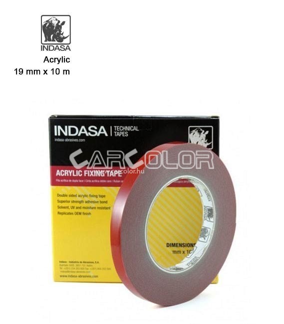 	Indasa™ Acrylic Kétoldalas Ragasztószalag 19 mm