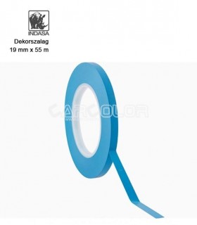 Dekorszalag görbékhez, ívekhez - Fine Line - Kék - (19 mm) - Indasa™