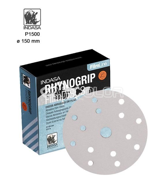 INDASA™ 15+1 Lyukas Fóliás Körpapír - FilmDISCS (P1500)