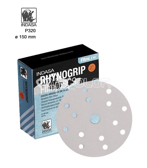 INDASA™ 15+1 Lyukas Fóliás Körpapír - FilmDISCS (P320)