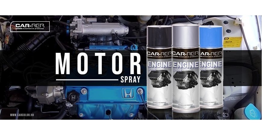 Motorblokk Festék Spray használata